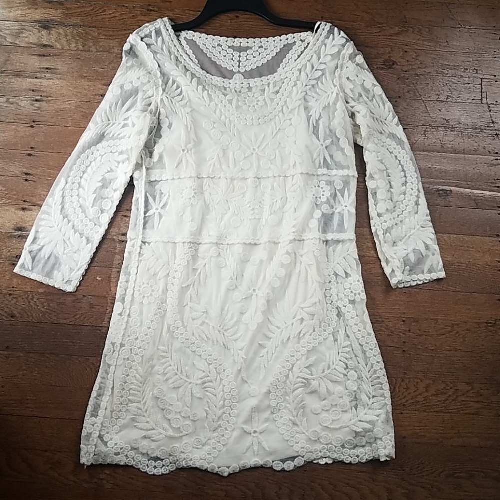 Off white lace dress
